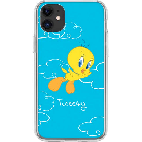Looney Tunes Tweety Bird Flying iPhone 11 Clear Case