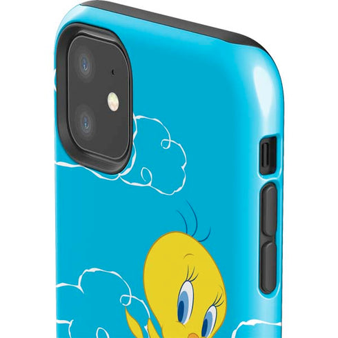 Looney Tunes Tweety Bird Flying iPhone 11 Impact Case
