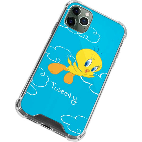 Looney Tunes Tweety Bird Flying iPhone 11 Pro Max Clear Case