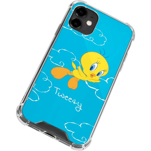 Looney Tunes Tweety Bird Flying iPhone 12 Clear Case