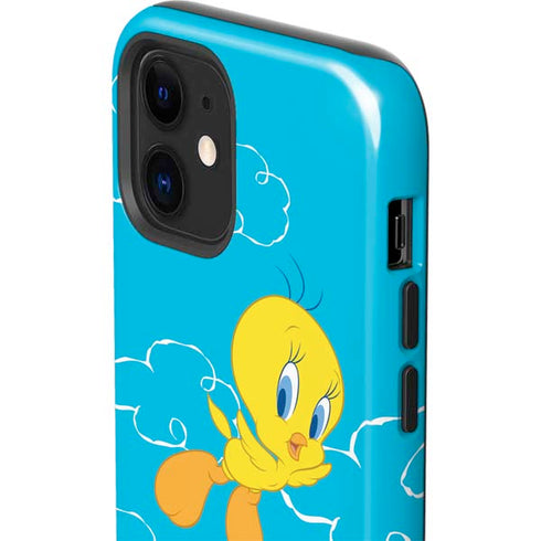Looney Tunes Tweety Bird Flying iPhone 12 Impact Case