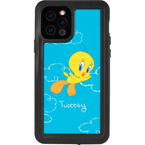 Looney Tunes Tweety Bird Flying iPhone 12 Pro Waterproof Case