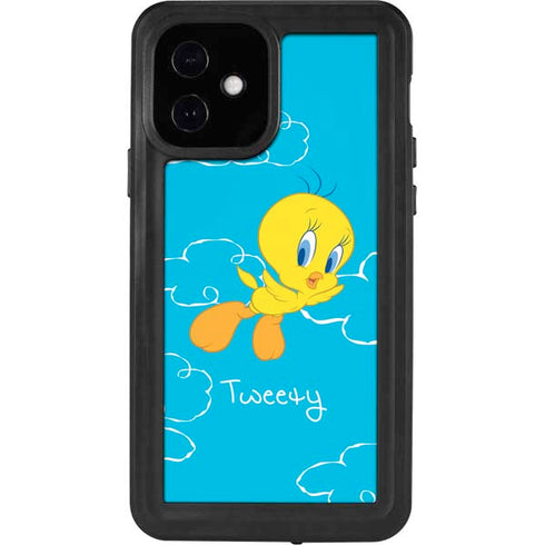 Looney Tunes Tweety Bird Flying iPhone 12 Waterproof Case
