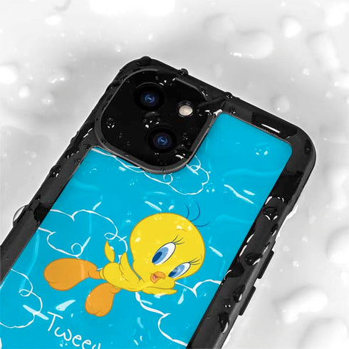 Looney Tunes Tweety Bird Flying iPhone 13 Mini Waterproof Case