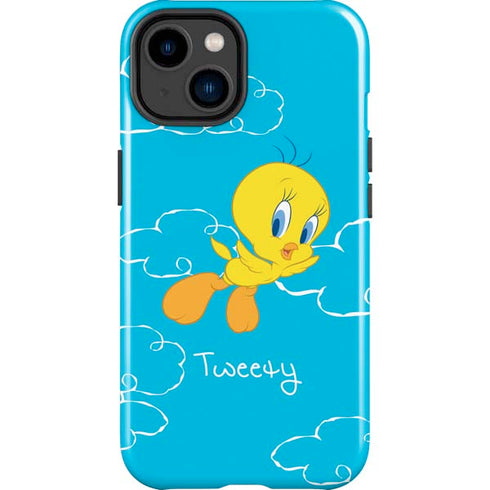Looney Tunes Tweety Bird Flying iPhone 15 Plus Impact Case