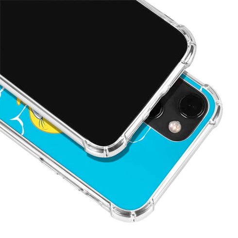 Looney Tunes Tweety Bird Flying iPhone 14 Plus Clear Case