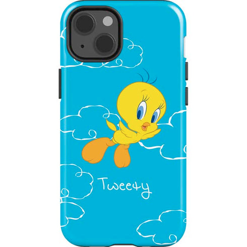 Looney Tunes Tweety Bird Flying iPhone 15 Impact Case