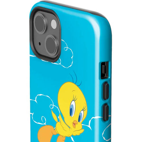 Looney Tunes Tweety Bird Flying iPhone 15 Impact Case