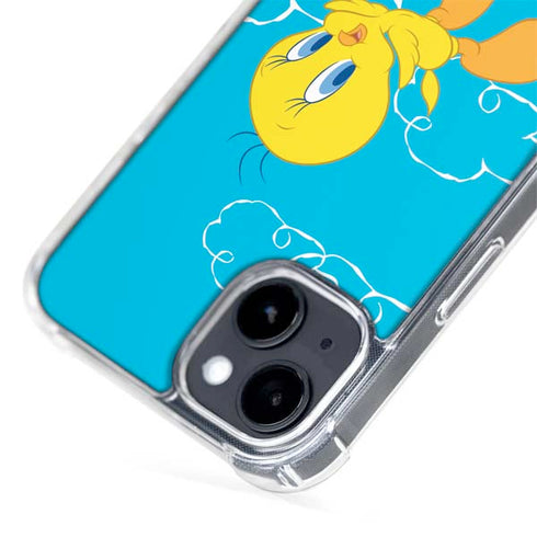 Looney Tunes Tweety Bird Flying iPhone 15 Plus MagSafe Case