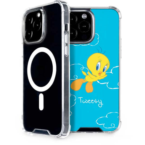 Looney Tunes Tweety Bird Flying iPhone 15 Pro Max MagSafe Case