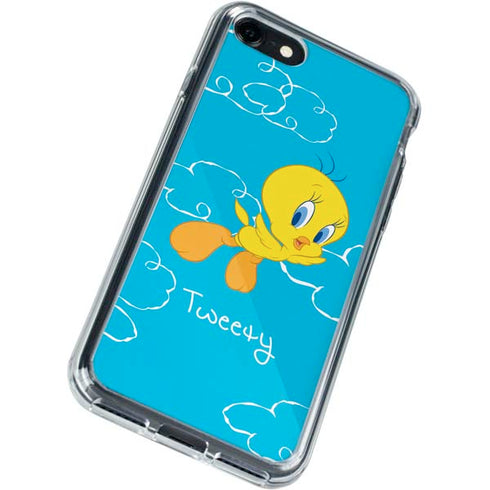 Looney Tunes Tweety Bird Flying iPhone SE (2nd & 3rd Gen) Clear Case