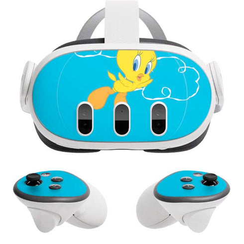 Looney Tunes Tweety Bird Flying Meta Quest 3 Skin