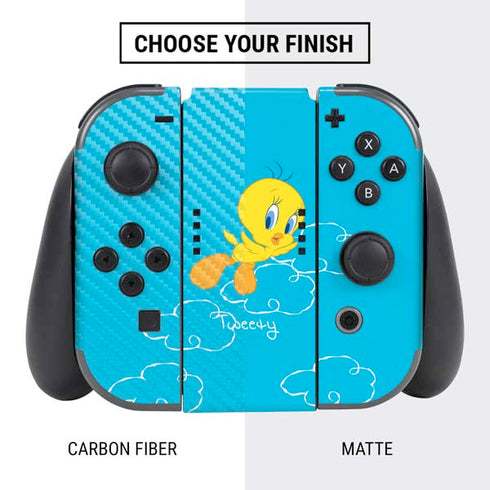 Looney Tunes Tweety Bird Flying Nintendo Switch Bundle Skin