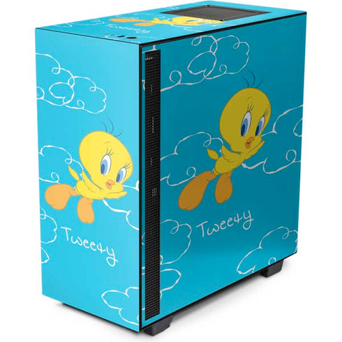 Looney Tunes Tweety Bird Flying NZXT H510 Compact ATX Mid-Tower Case Skin