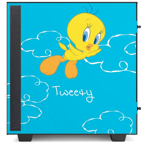 Looney Tunes Tweety Bird Flying NZXT H510 Compact ATX Mid-Tower Case Skin