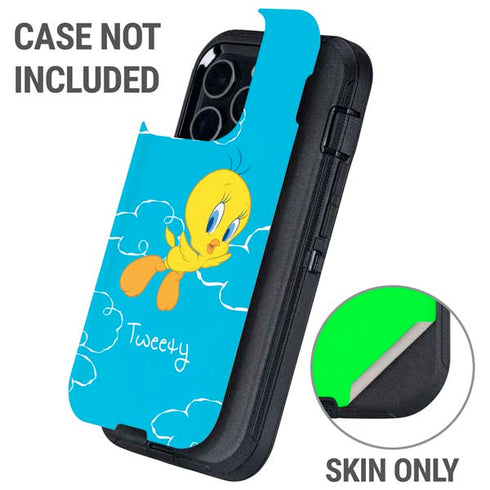 Looney Tunes Tweety Bird Flying Otterbox Defender iPhone Skin