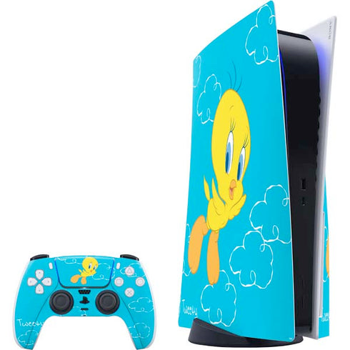 Looney Tunes Tweety Bird Flying PS5 Bundle Skin