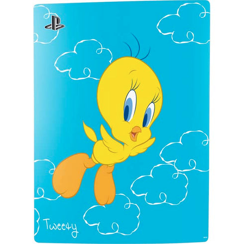Looney Tunes Tweety Bird Flying PS5 Digital Edition Console Skin