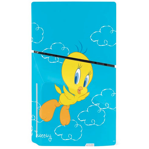 Looney Tunes Tweety Bird Flying PS5 Slim Disk Bundle Skin
