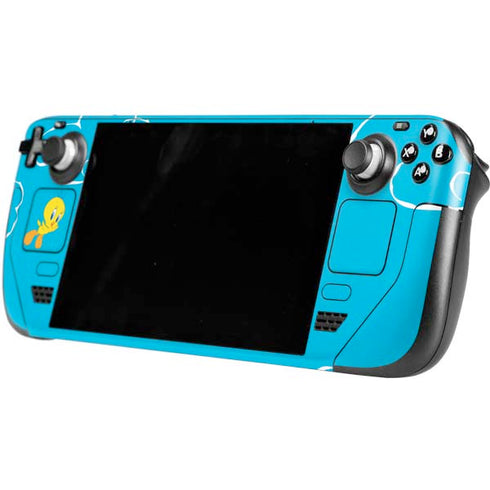 Looney Tunes Tweety Bird Flying Steam Deck Handheld Gaming Computer Skin