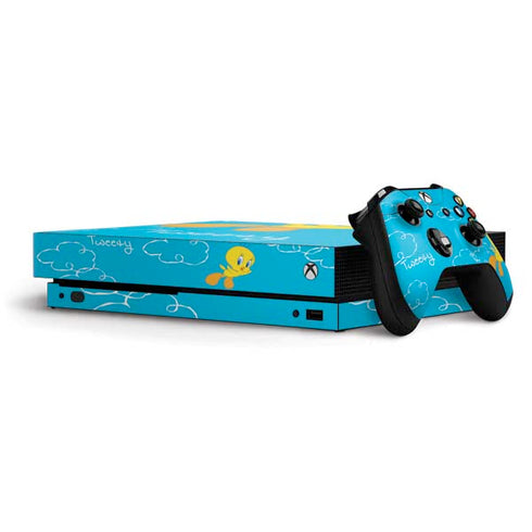 Looney Tunes Tweety Bird Flying Xbox One X Bundle Skin