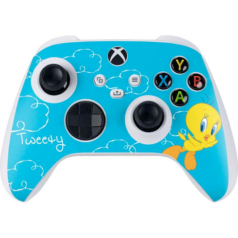Looney Tunes Tweety Bird Flying Xbox Series S Controller Skin