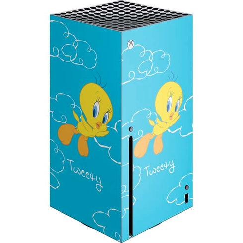 Looney Tunes Tweety Bird Flying Xbox Series X Console Skin