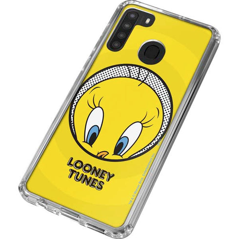 Looney Tunes Tweety Bird Full Galaxy A21 Clear Case