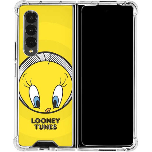 Looney Tunes Tweety Bird Full Galaxy Z Fold4 5G Clear Case
