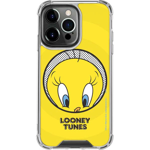 Looney Tunes Tweety Bird Full iPhone 14 Pro Clear Case
