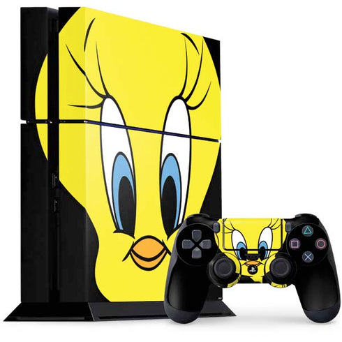 Looney Tunes Tweety Bird PS4 Console and Controller Bundle Skin