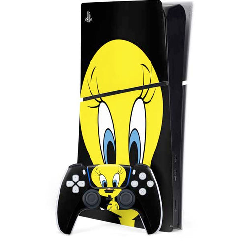 Looney Tunes Tweety Bird PS5 Slim Digital Edition Console Skin