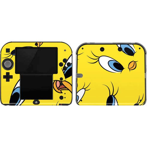 Looney Tunes Tweety Bird Super Sized Pattern Nintendo 2DS Skin