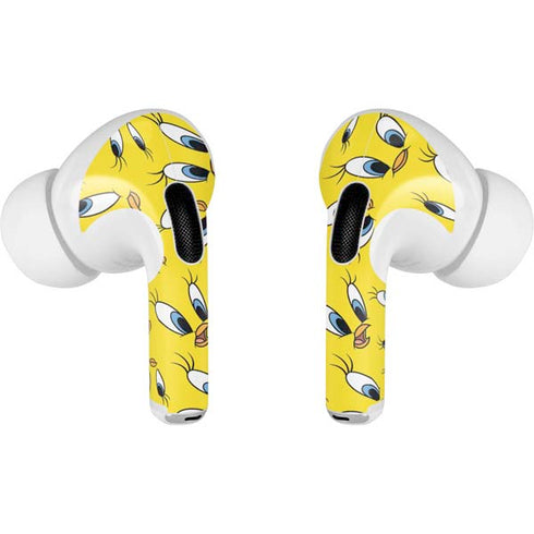 Looney Tunes Tweety Bird Super Sized Pattern AirPods Pro 2nd Gen Skin