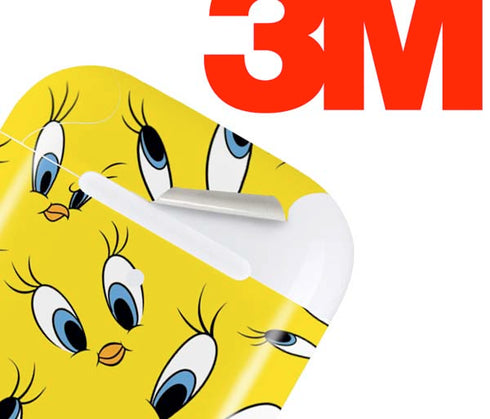 Looney Tunes Tweety Bird Super Sized Pattern Apple AirPods 2 Skin