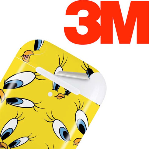 Looney Tunes Tweety Bird Super Sized Pattern Apple AirPods Skin