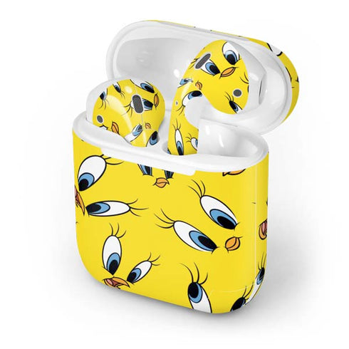 Looney Tunes Tweety Bird Super Sized Pattern Apple AirPods Skin