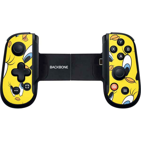 Looney Tunes Tweety Bird Super Sized Pattern Backbone One for iPhone Game Controller Skin
