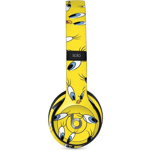 Looney Tunes Tweety Bird Super Sized Pattern Beats Solo 2 Wired Skin