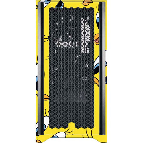 Looney Tunes Tweety Bird Super Sized Pattern Corsair 4000D Tempered Glass Mid-Tower ATX Case Skin
