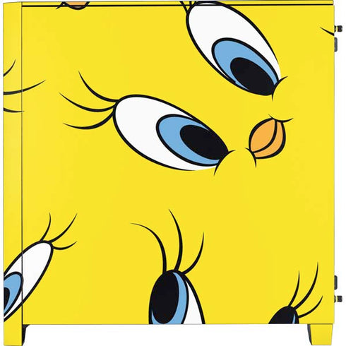 Looney Tunes Tweety Bird Super Sized Pattern Corsair 4000D Tempered Glass Mid-Tower ATX Case Skin