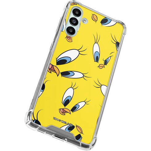 Looney Tunes Tweety Bird Super Sized Pattern Galaxy A13 5G Clear Case