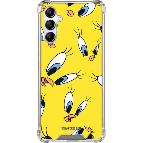 Looney Tunes Tweety Bird Super Sized Pattern Galaxy A15 5G Clear Case