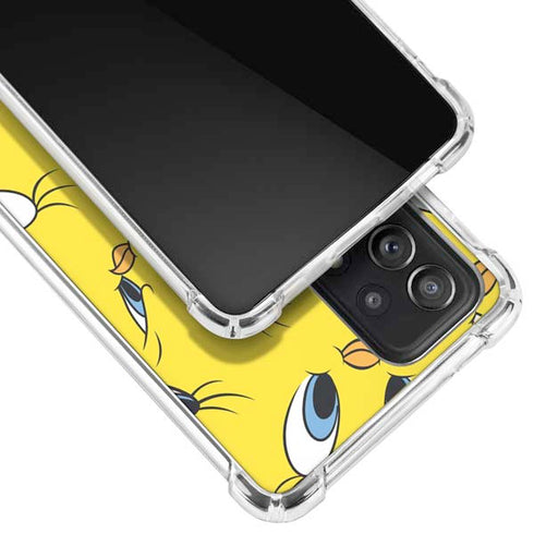 Looney Tunes Tweety Bird Super Sized Pattern Galaxy A52 5G Clear Case