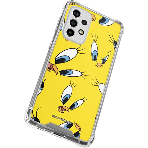 Looney Tunes Tweety Bird Super Sized Pattern Galaxy A53 5G Clear Case