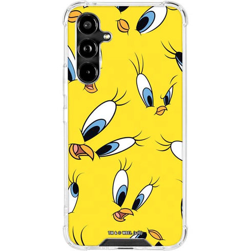 Looney Tunes Tweety Bird Super Sized Pattern Galaxy A54 5G Clear Case