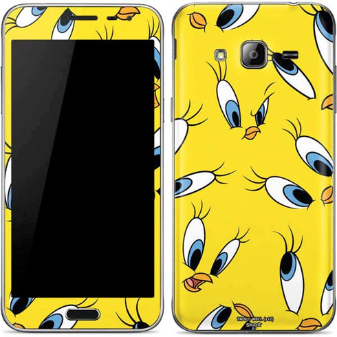 Looney Tunes Tweety Bird Super Sized Pattern Galaxy J3 Skin