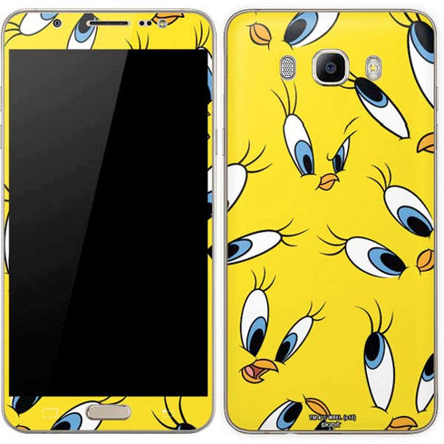 Looney Tunes Tweety Bird Super Sized Pattern Galaxy J7 Skin