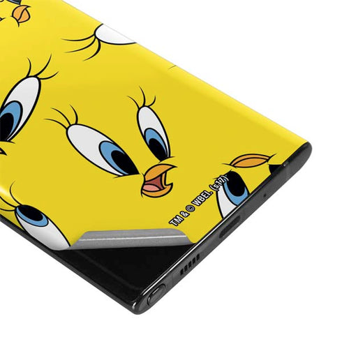 Looney Tunes Tweety Bird Super Sized Pattern Galaxy Note 10 Skin