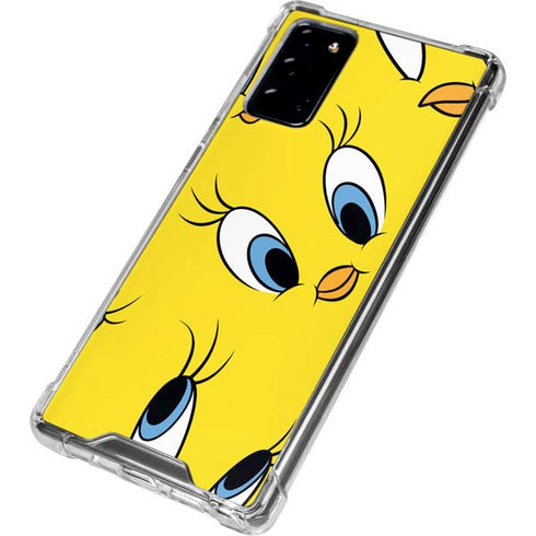 Looney Tunes Tweety Bird Super Sized Pattern Galaxy Note20 5G Clear Case